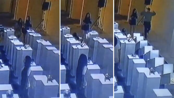 Intenta tomarse una selfie y destruye unas obras de arte avaluadas en 200,000 dólares